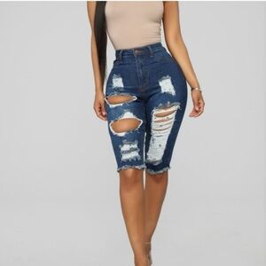 Lost at Sea Bermuda Shorts Denim Size 15